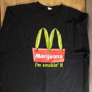 Vintage Marijuana I'm Smokin It McDonalds Parody T-Shirt